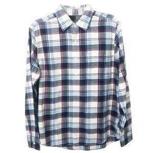 American Eagle NWT Men's Plaid Lightweight Flannel Long Sleeve Button-Up Shirt S